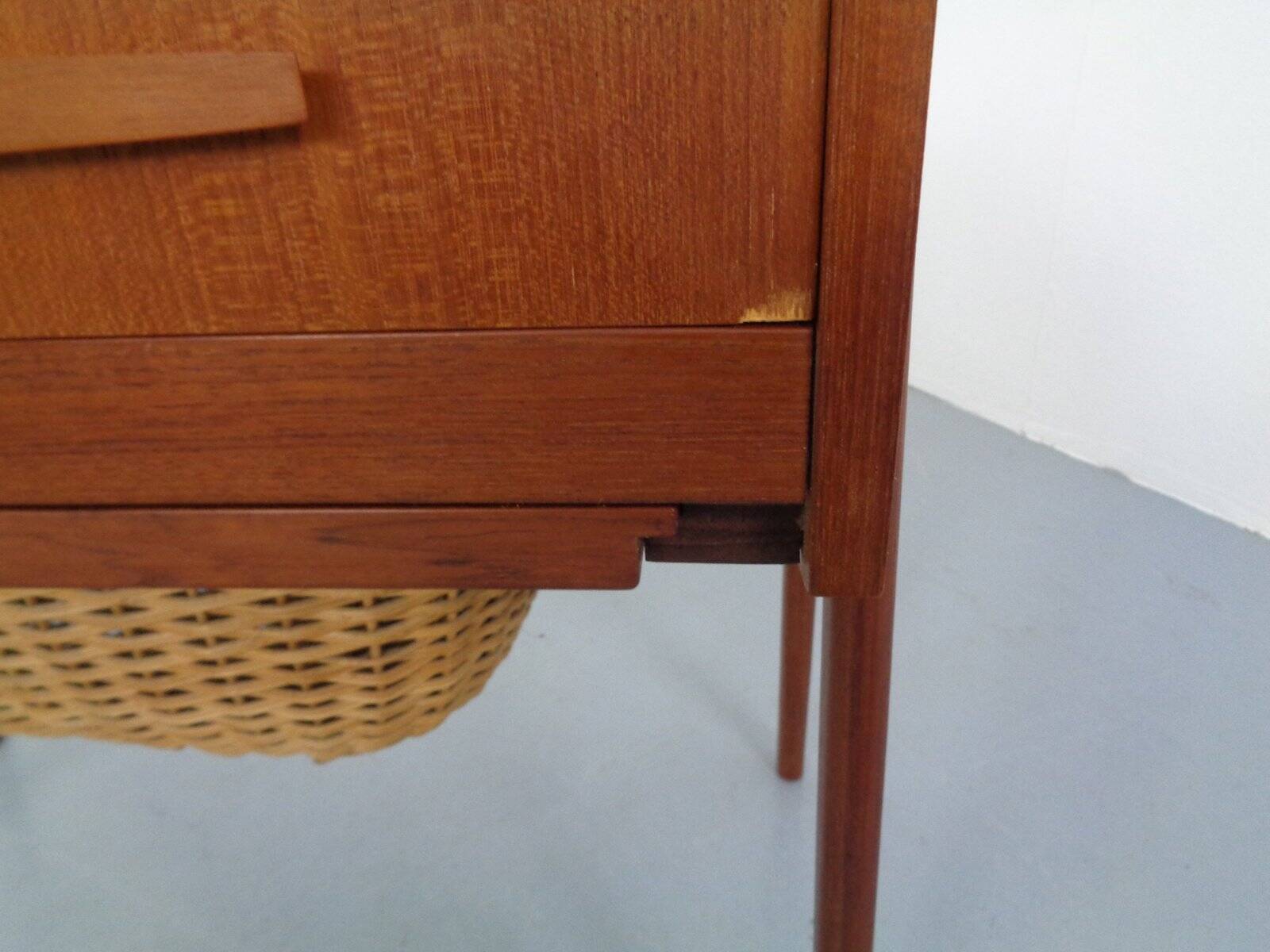 Danish Teak Sewing Box, 1960s