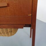 Danish Teak Sewing Box, 1960s