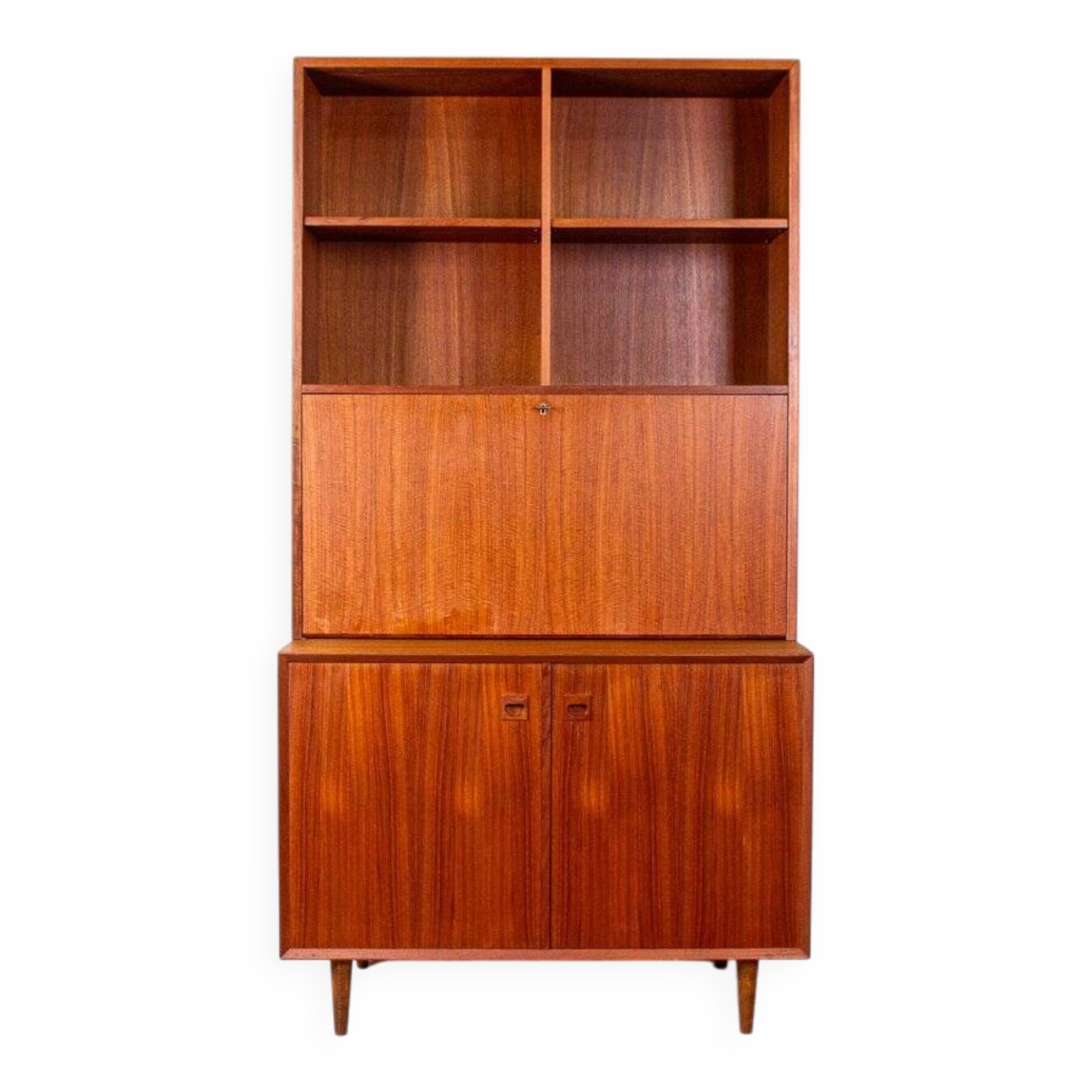 Secrétaire Vintage en Teck par Erik Brouer, Danemark, 1960s