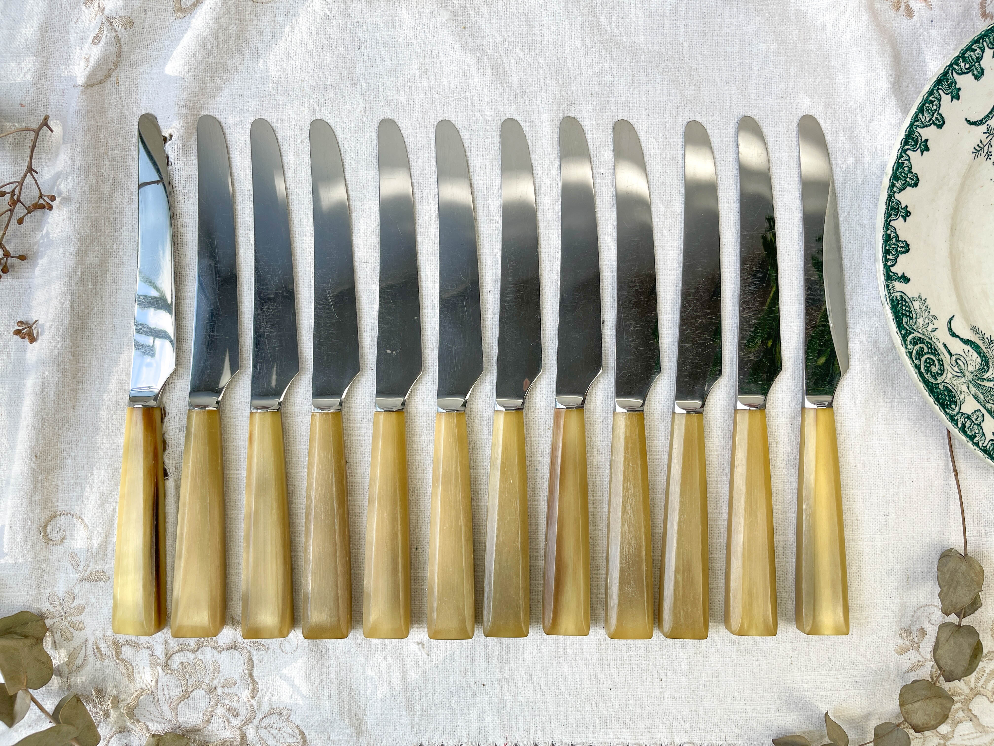 12 vintage nogent knives