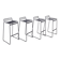 Set 4 x Zwarte HAY barkruk, Hee Welling
