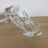 Set of 3 animal cups in vannes crystal, dogs and grasshopper