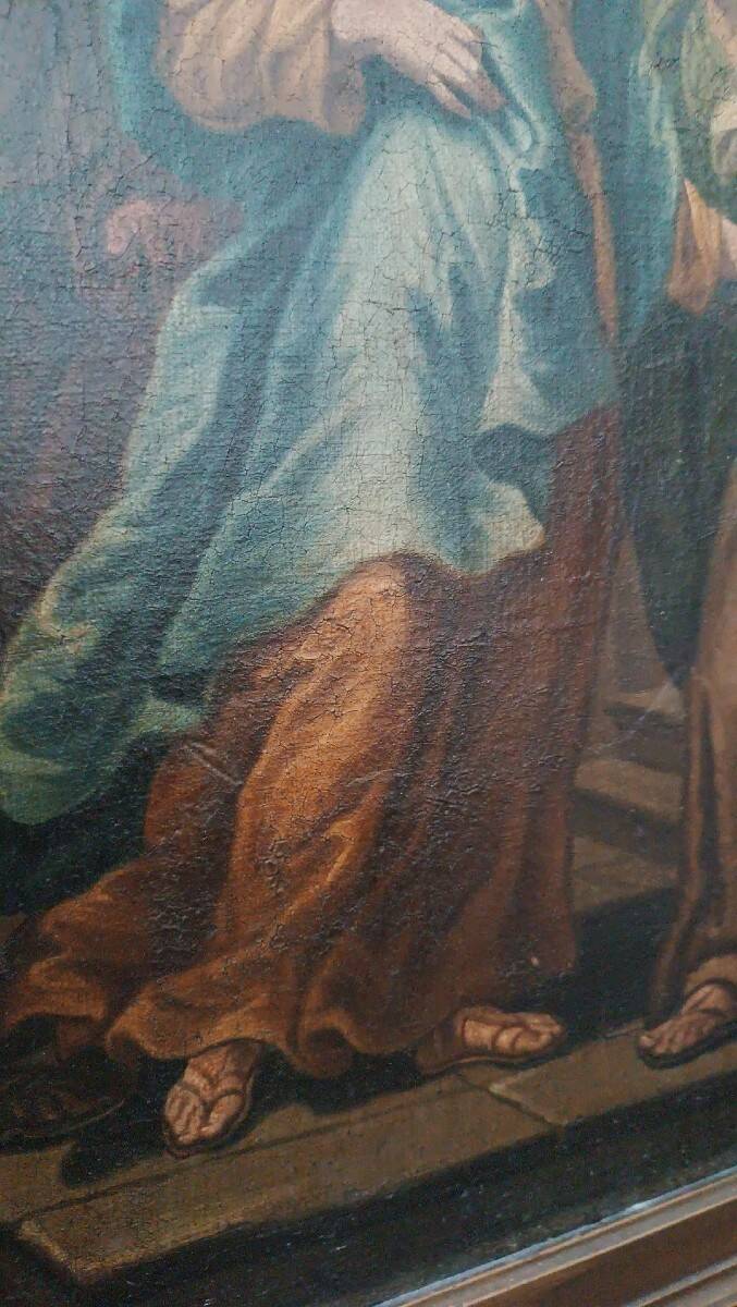 Oil painting on canvas, early Italian school, 18th century - Visitation