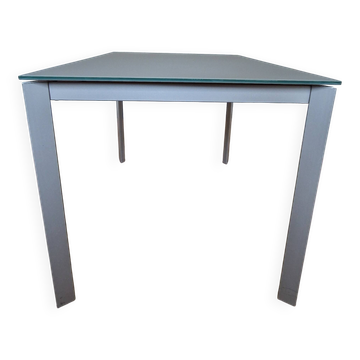 Dublino glass table by Bontempi
