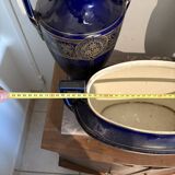 Lot 3 amphora vase boch keramis 1890 bfk fireplace garniture sèvres art deco