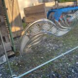 Vintage art deco cut glass bistro venetian mirror