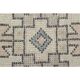 1970s vintage Turkish hand-knotted wool cotton beige runner rug 93x301