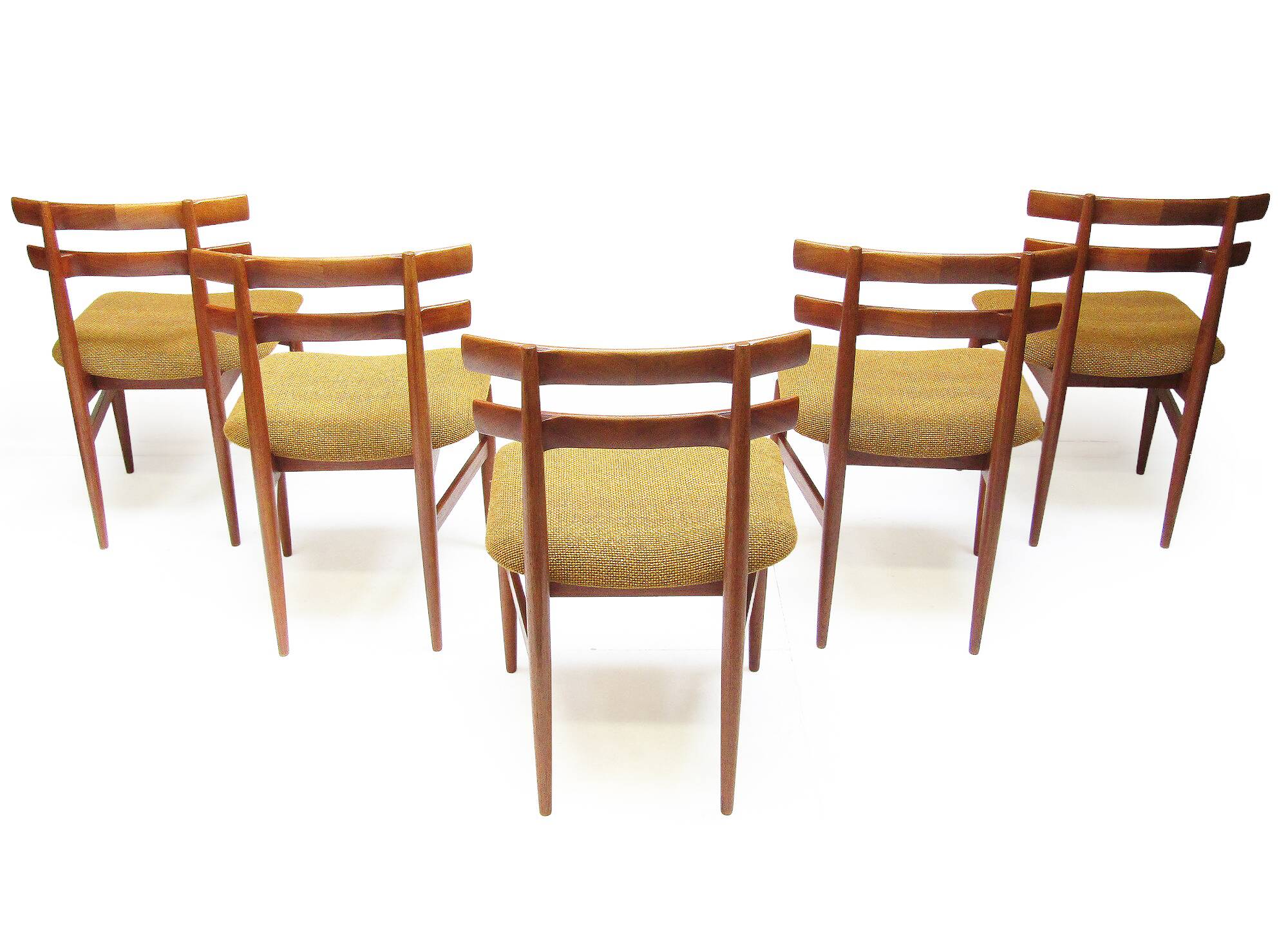 Five 1960s Danish Model 30 Dining Chairs by Poul Hundevad