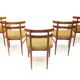 Five 1960s Danish Model 30 Dining Chairs by Poul Hundevad