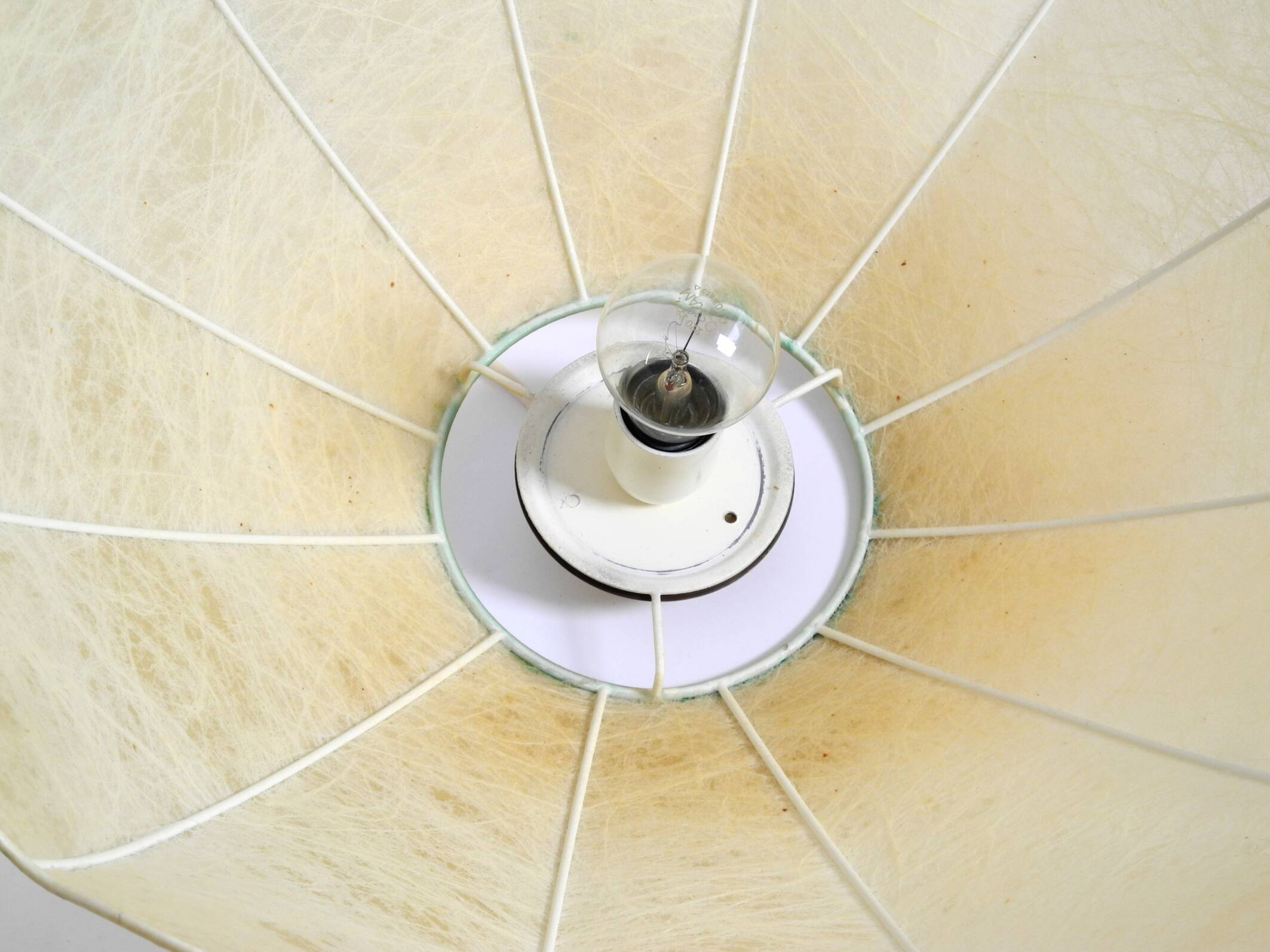 60er XL Cocoon pendant lamp in very good original vintage condition