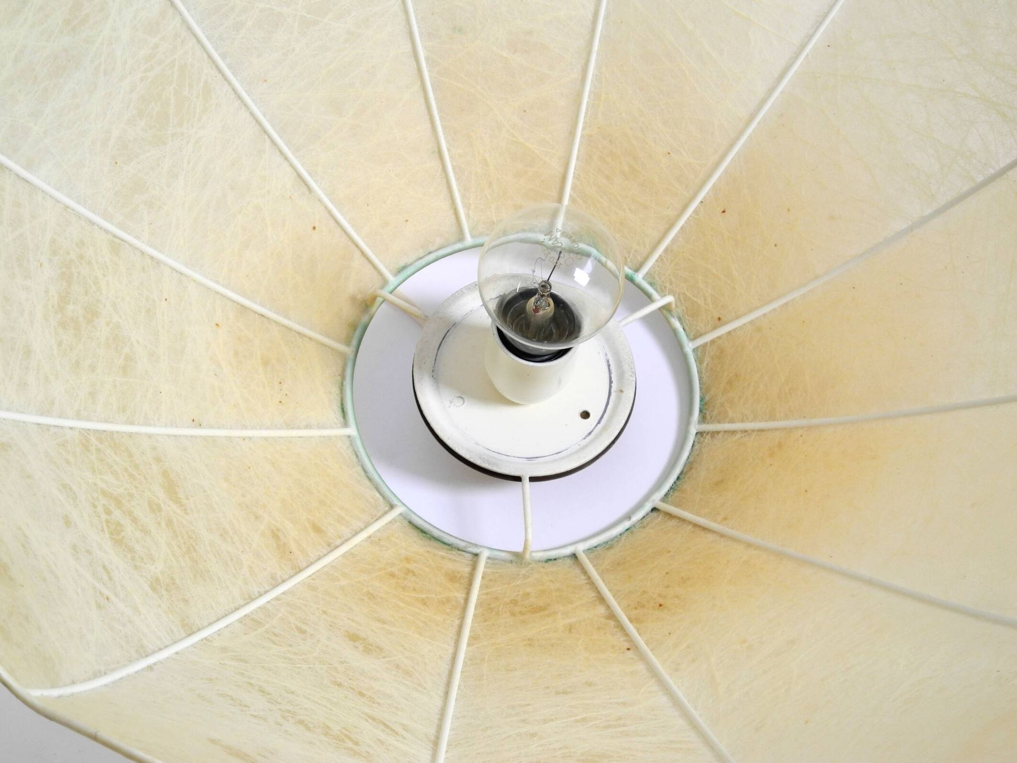 60er XL Cocoon pendant lamp in very good original vintage condition