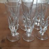 6 crystal flutes from St Louis