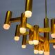 Gaetano Sciolari geometric chandelier, 19 lights, Italy, 1970s