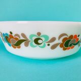 Plat JAJ made in England - motif floral Multico
