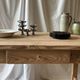Solid raw pine dining table — 120 cm