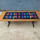 Vintage ceramic coffee table 1m60