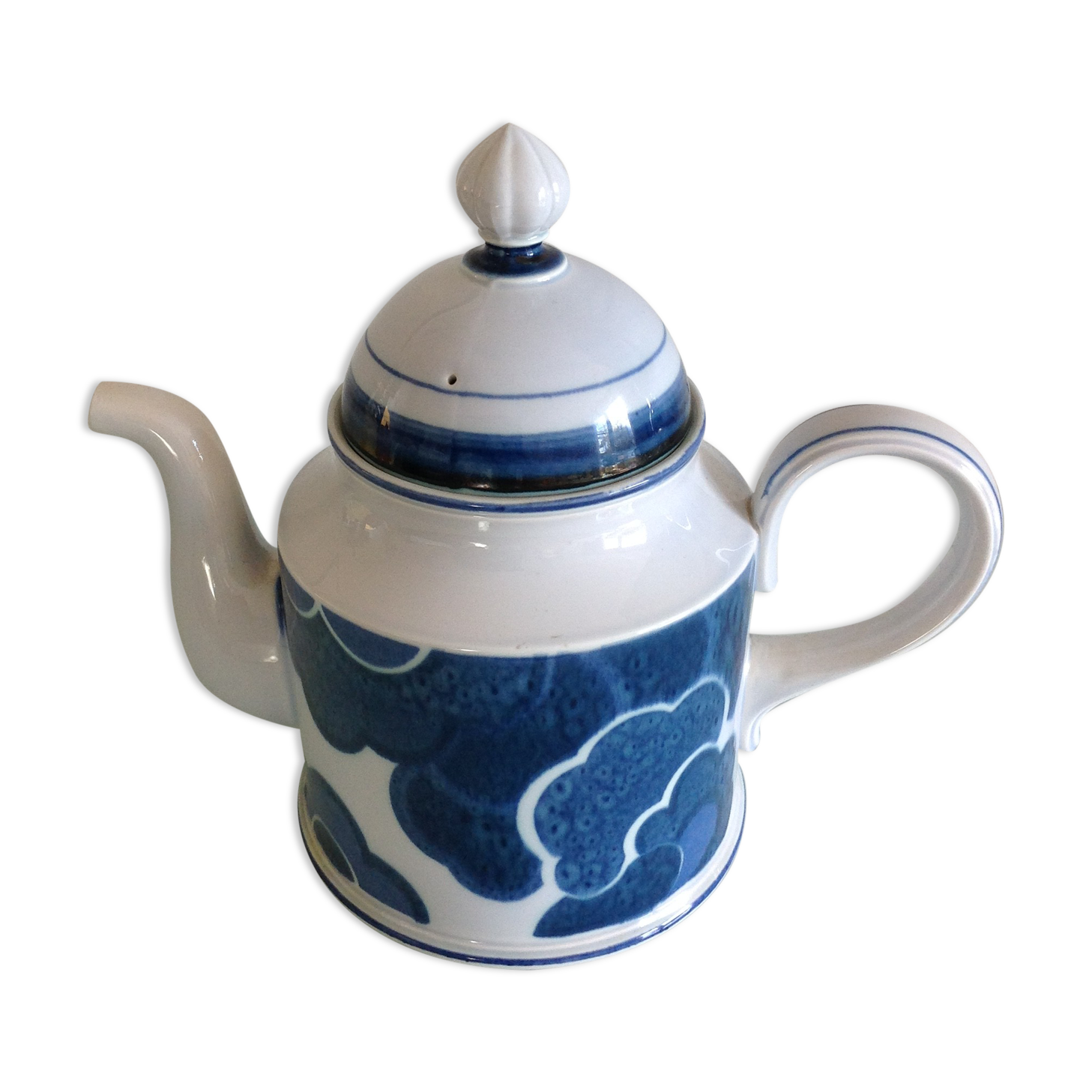 Cafetiere décor Blue Cloud by Villeroy - Boch / vintage 70s-80s