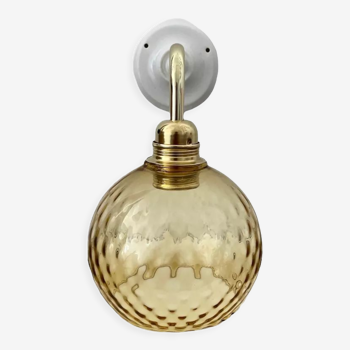 New electrified golden globe wall lamp