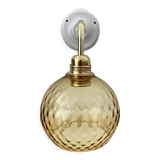 New electrified golden globe wall lamp