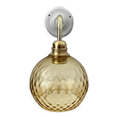 New electrified golden globe wall lamp