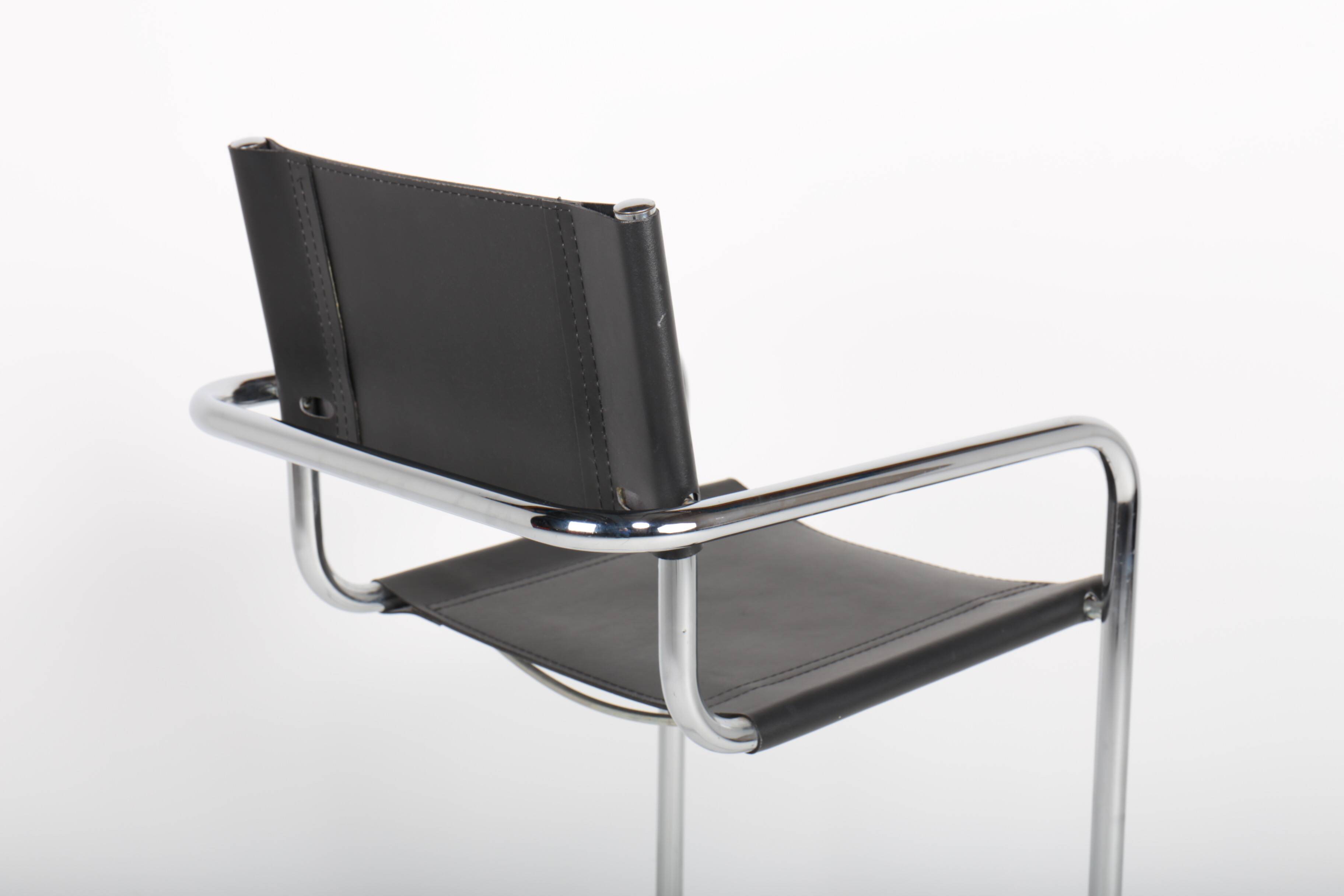 Bauhaus style tubular bar stool