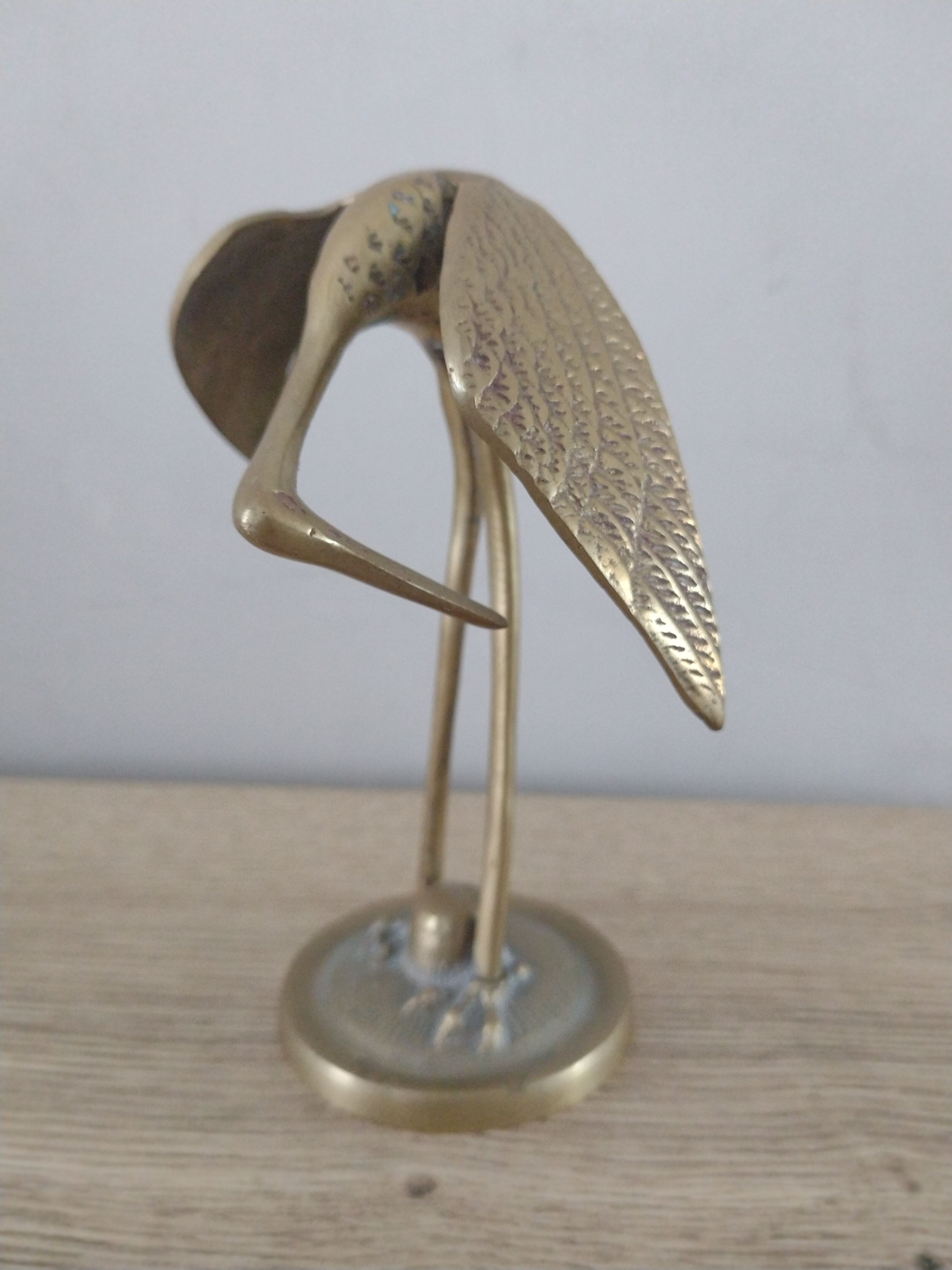 Brass heron