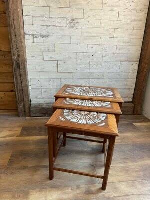 Vintage Danish Teak Nesting Tables from Mobelfabrikken Toften, 1960s