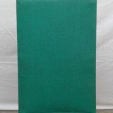 Six modernist green skai chairs