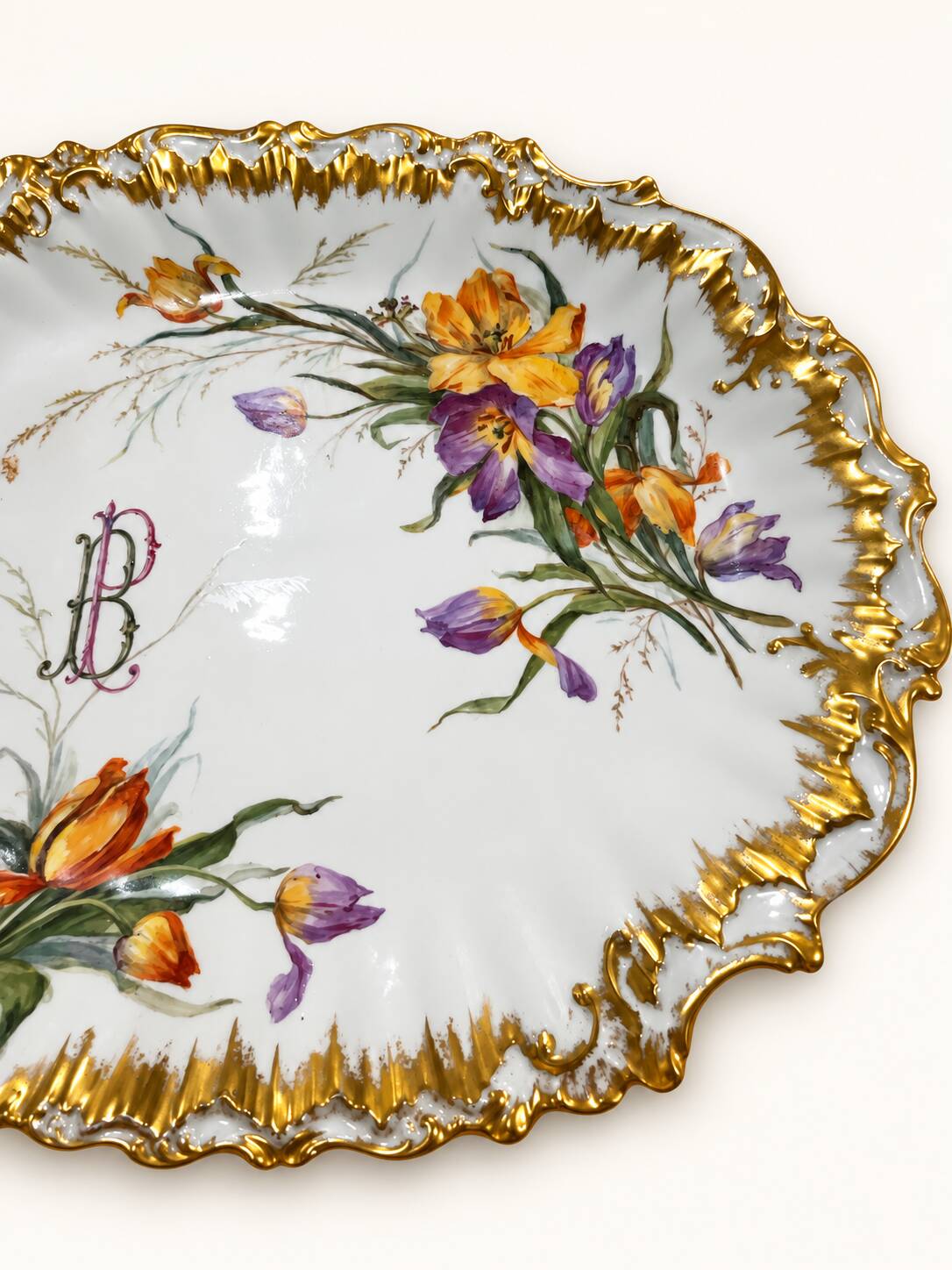 Oval presentation dish porcelain Limoges ELITE L FRANCE