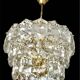 Kinkeldey lustre verre cristal , Autriche 1970