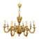 Important bronze chiseled chandelier in Louis XVI style with 8 light arms by Lucien Gau.