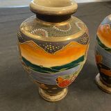Pair of Satsuma vases