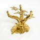70s coffee table, model Bonsai by Willy Daro, made of brass and fire-gilded