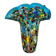 Large Murano glass vase with millefiori decoration.