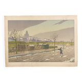 Lithograph by Henri Rivière The Fortifications