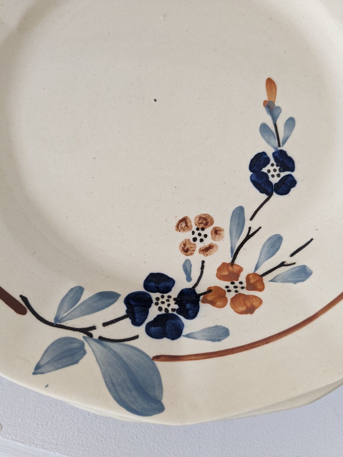 Ten flat plates Sarreguemines