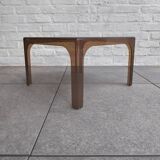 Smoked plexiglass side table