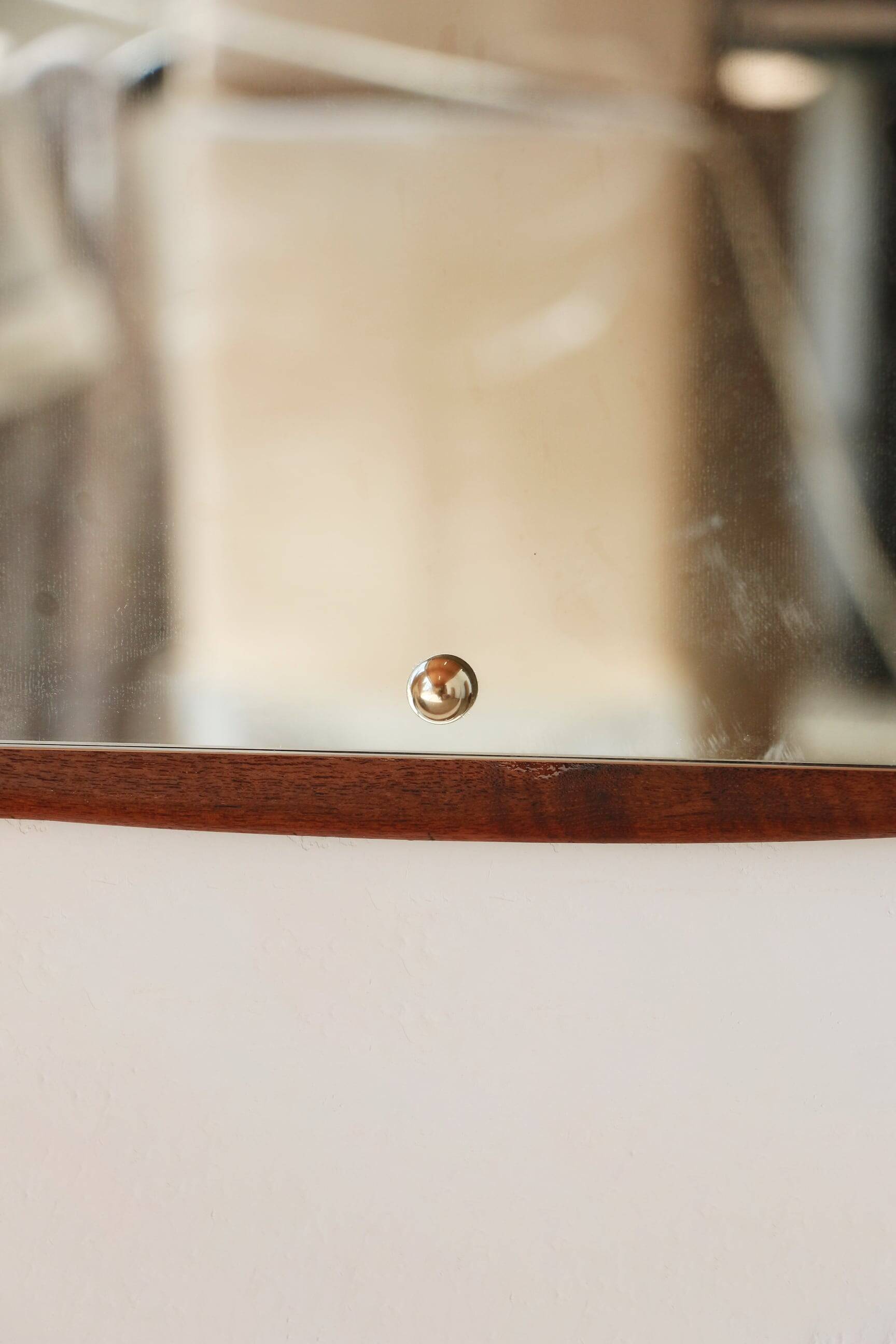 Vintage Scandinavian teak mirror – 1960s - 14.09.23.06