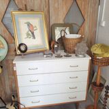 Vintage chest of drawers compass feet