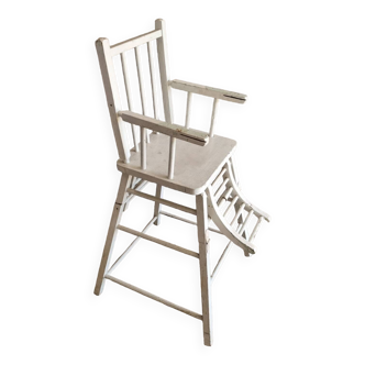 Wooden high chair from 1970