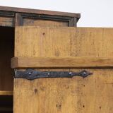 Painted Folk Art Bridal Cupboard
