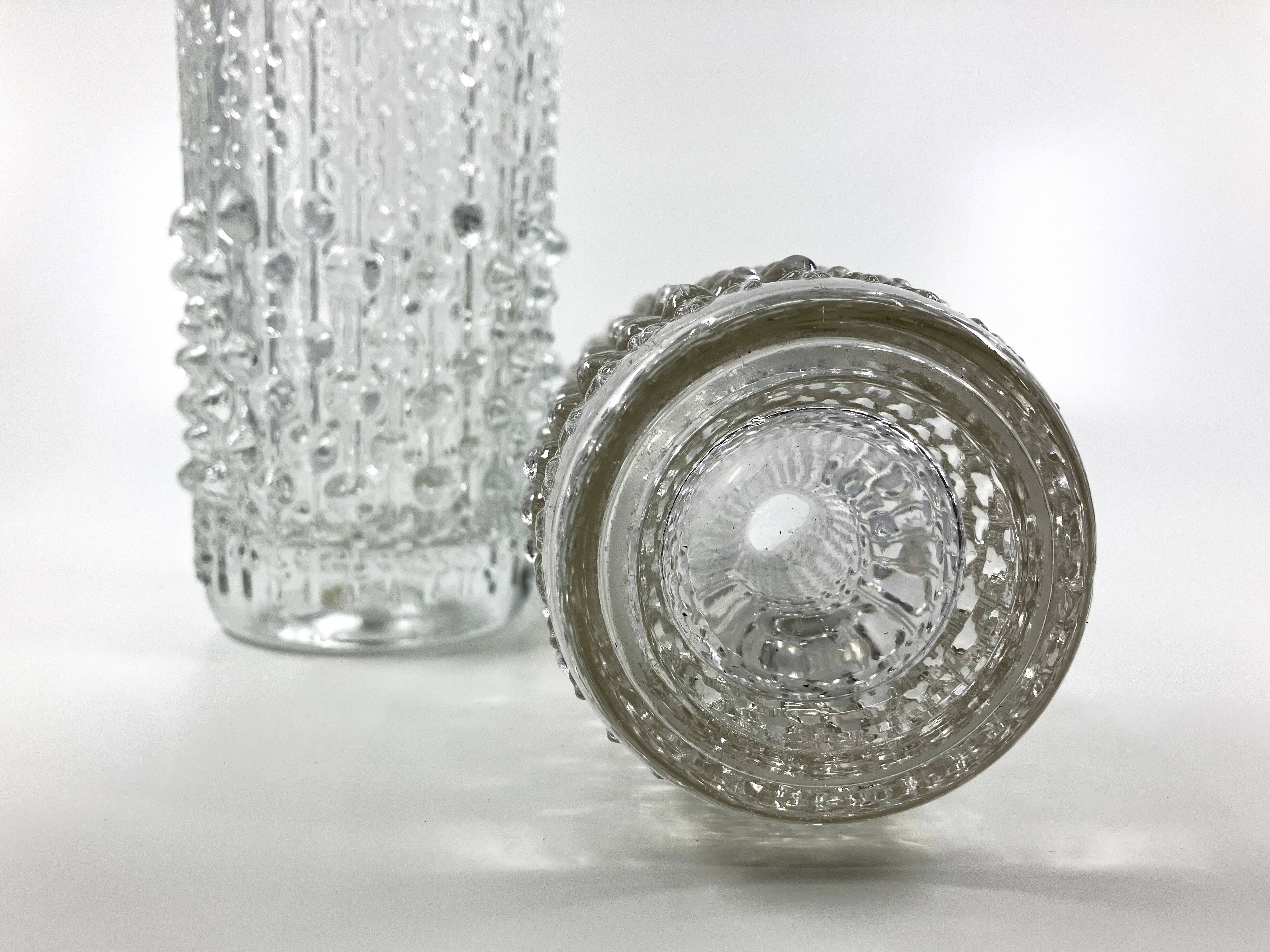 2 vase sklo union • verrerie hermanova hut • design frantisek peceny • 1972