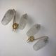 Pair of vintage double wall sconces "maison arlus"
