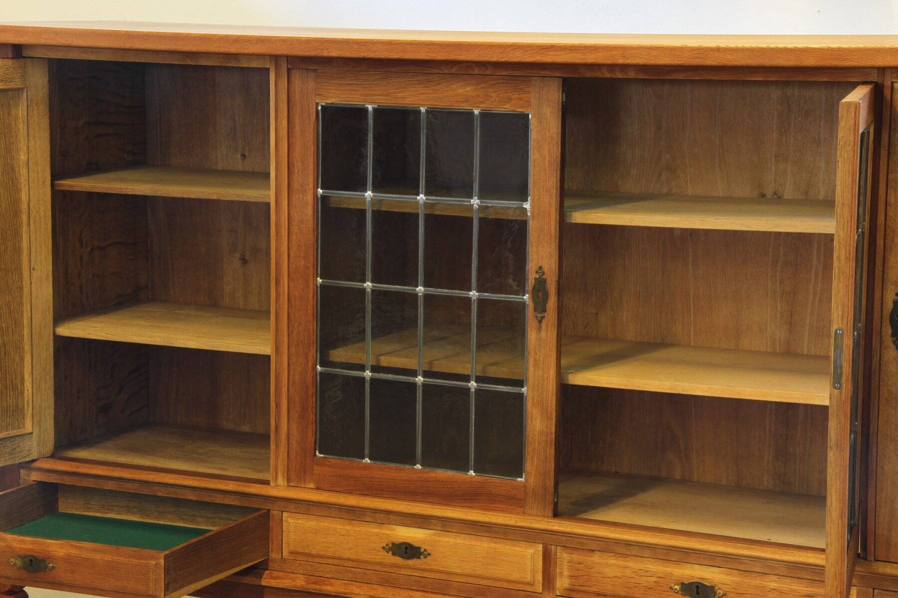 Danish modern oak cabinet in the style of Henning Kjærnulf, 1960s