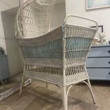 Rattan cradle from the 50s and 60s
