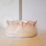 Art Deco Style French Porcelain Planter or Vase in Barbotine
