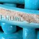 Turquoise ceramic bowl by Jérôme Massier 1950