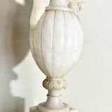Lampe en forme d’amphore, albâtre, vers 1870