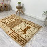 Handcrafted Moroccan Berber carpet 178 x 120 CM