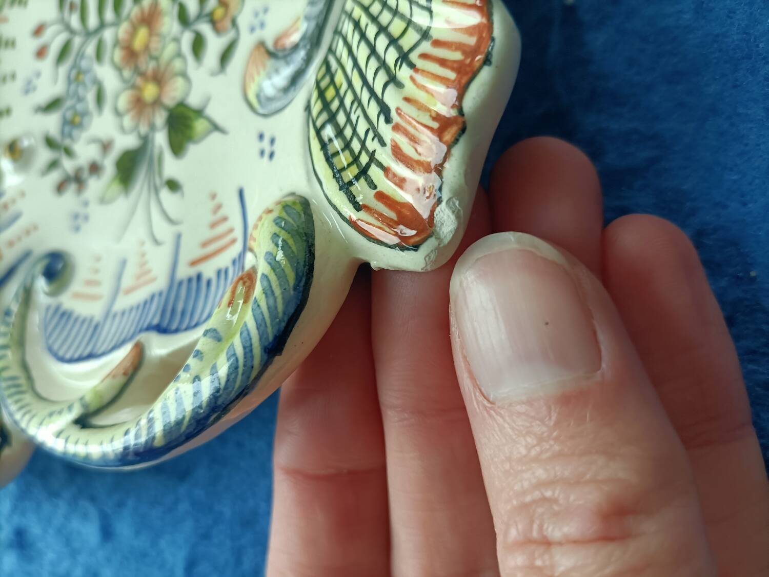 Handmade ashtray from Desvres pottery 💐